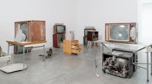 Wolf Vostell, ‘Endogene Depression’ installation view (all images courtesy of galerie Anne de Villepoix unless otherwise noted)