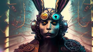 Steam Punk Bad Bunny 2 - created with Adobe Firefly by H-Ray Heine