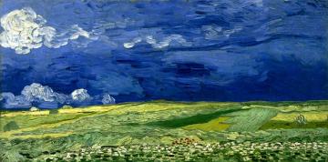 1280px Vincent van Gogh - Wheatfield Under Thunderclouds - VGM F778
