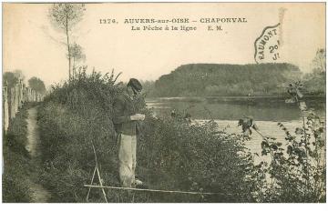 carte-postale-ancienne-95-auvers-sur-oise-la-peche-a-la-ligne-a-chaponval-1923-timbre-absent