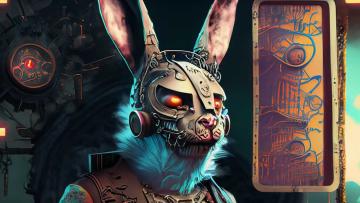 Steam Punk Bad Bunny 5 - created with Adobe Firefly by H-Ray Heine